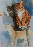 Plume by J. C. Graham Illingworth, print, sold Aug 2023