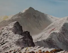 Snowdon Summit by Ann Colin, oil on canvas, sold Aug 2023