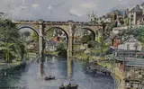 Knaresborough Viaduct, North Yorkshire by D. Graham Deans, watercolour, offered Aug 2023