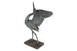 A patinated bronze of an Egret by Robin Kenneth Lewis, sculpture, offered Aug 2025