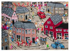 Preview: Barley Mow Centre by Albert Willem, acrylic on canvas, offered Aug 2025