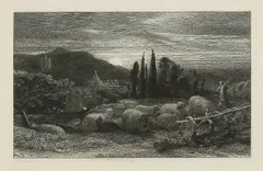 Untitled by Samuel Palmer, Etching Club, London plate, offered Jul 2025