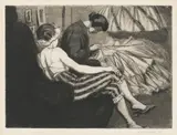 Untitled by Laura Knight, pencil, offered Jul 2025