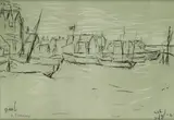 Untitled by L. S. Lowry, lithograph, offered Jul 2025