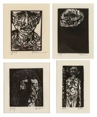 Untitled by Leonard Baskin, pencil, offered Jul 2025