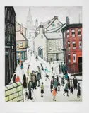 Berwick-on-Tweed by L. S. Lowry, Offset lithograph printed in colours, offered Dec 2024