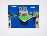 Notre Dame by Julian Trevelyan, Etching printed in colours, sold Dec 2024