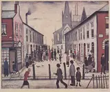 The Fever Van by L. S. Lowry, Lithograph printed in colours, sold Dec 2024