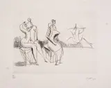 Untitled by Henry Moore, Drypoint with etching, sold Dec 2024