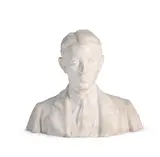 A marble portrait bust of a young man by Raffaello Romanelli, sculpture, sold Dec 2024
