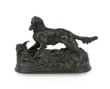 An animalier bronze 'chien épagneul' by Pierre-Jules Mêne, BRONZE, sold Dec 2024