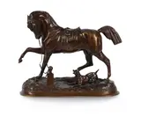 An equestrian bronze of an arab stallion 'angelo' by Pierre Le Nordez, BRONZE, sold Dec 2024