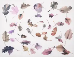 Falling Leaves by Jonathan Yeo, Collage and mixed media on canvas, sold Nov 2024
