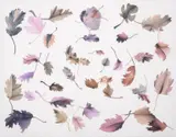 Falling Leaves by Jonathan Yeo, Collage and mixed media on canvas, sold Nov 2024