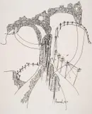 Untitled by Avinash Chandra, Pen and ink, sold Nov 2024