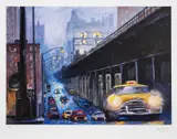 Yellow Taxi by Bob Dylan, print, sold Nov 2024