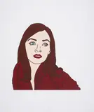 Uma in Red by Jun Hasegawa, Screenprint in colours, sold Nov 2024