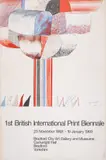 1st British International Print Biennale Poster by David Hockney, Print Biennale Poster, sold Nov 2024