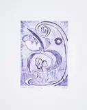 Night Opening by Shara Hughes, Etching printed in colours, offered Nov 2024