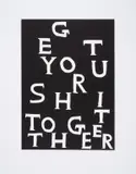 Get Your Shit Together by David Shrigley, Linocut, sold Nov 2024