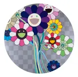 Purple Flowers in a Bouquet by Takashi Murakami, Offset lithograph in colors, sold Nov 2024