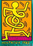 Montreux 1983 Green by Keith Haring, Screenprint in colours, sold Nov 2024