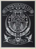 Black Sabbath Silver Silver/Black by Shepard Fairey, pencil, sold Nov 2024