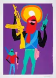 Pirate Radio by Todd James, Screenprint in colours, sold Nov 2024