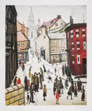 Berwick-on-Tweed by L. S. Lowry, Offset lithograph printed in colours, sold Nov 2024