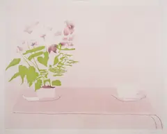 Campanula by Patrick Procktor, Etching with aquatint printed in colours, sold Nov 2024