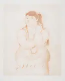 Mujer Fumando by Fernando Botero, Lithograph printed in colours, sold Nov 2024