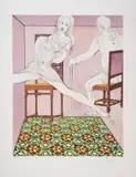 Marianne and the Chevalier by Salvador Dalí, Lithograph printed in colours, sold Nov 2024