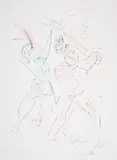 Le tournoi de Galore by Salvador Dalí, Engraving printed in colours, offered Nov 2024