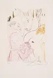 Le jument de compère Pierre by Salvador Dalí, Engraving printed in colours, offered Nov 2024