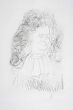 Portrait de La Fontaine by Salvador Dalí, Engraving with drypoint and pochoir printed in colours, offered Nov 2024