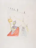 The Sacred Love of Gala by Salvador Dalí, Etching with drypoint and pochoir in colours, offered Nov 2024