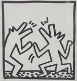 Barking dogs by Keith Haring, print, sold Mar 2025