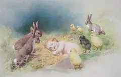 Untitled by Charles Thomas Howard, watercolor, sold Mar 2025