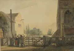 Eltham Palace from the north by Paul Sandby, 1963, watercolour, sold Mar 2025