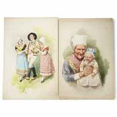 Traditional by Charles Thomas Howard, watercolor, offered Mar 2025