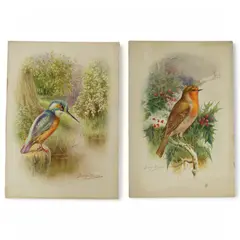 robin by George Rankin, watercolor, sold Mar 2025