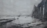 The Forth Bridge by William Lionel Wyllie, etching, sold Feb 2025