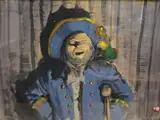 Original by John Worsley, 1972, gouache and mixed, sold Feb 2025
