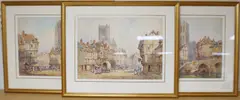 Meaux, France by Piérre Le Boeuf, watercolor, sold Feb 2025