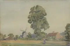 Westleton by Martin Hardie, watercolour, offered Feb 2025