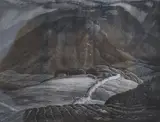 Storm in stone wall country by Leslie M. Ward, lithograph, sold Feb 2025