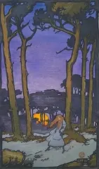 Woodblock print by Philip Leslie Moffat Ward, print, sold Feb 2025