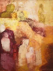 Expressionist by Ewa Gargulinska, oil on canvas, sold Jan 2025