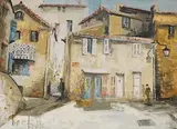 Grimaud, Southern France by Ben Maile, oil on canvas, sold Jan 2025