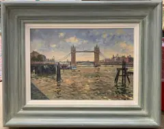 Tower Bridge by MIchael Cruickshank, 2007, oil on board, sold Aug 2025